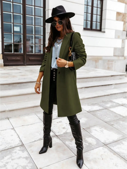 Veste d'hiver élégante, intemporelle et confortable pour femme