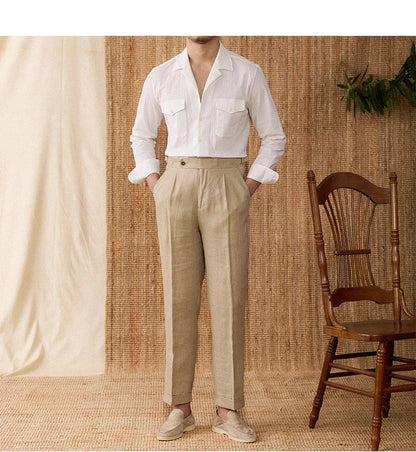 Chemise homme – Coupe classique – Manches longues – Coton mélangé respirant – Poches poitrine