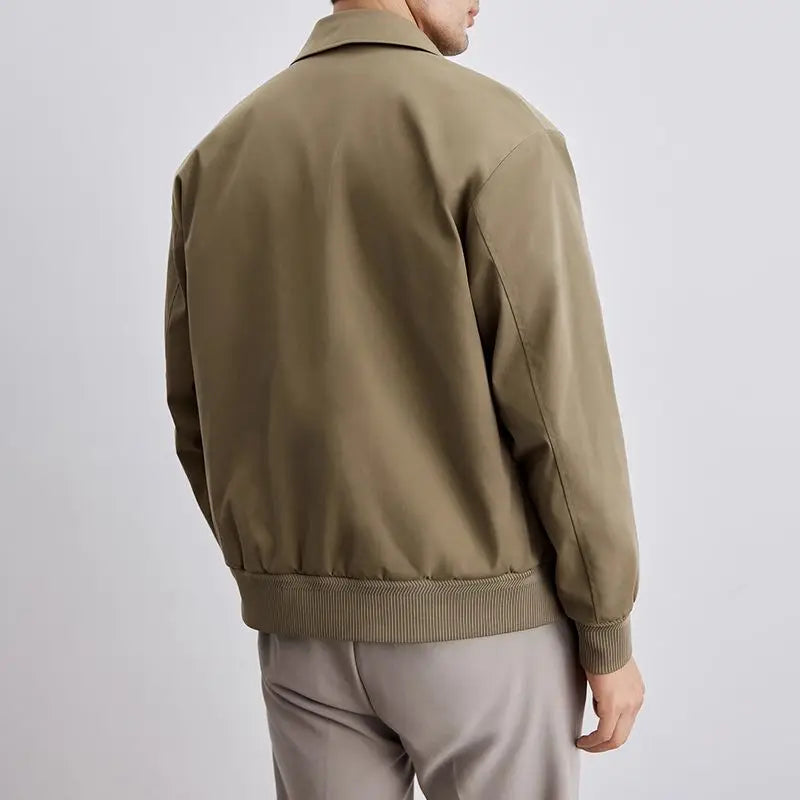 Veste homme – Coupe décontractée – Col classique – Poignets côtelés – Boutonnage devant
