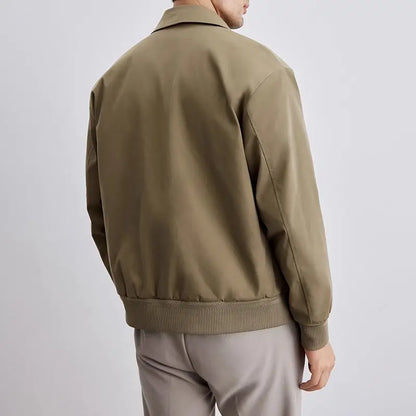Veste homme – Coupe décontractée – Col classique – Poignets côtelés – Boutonnage devant