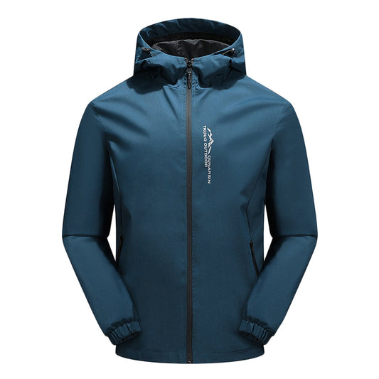 Veste softshell homme – Coupe régulière – Imperméable coupe-vent – Capuche zippée