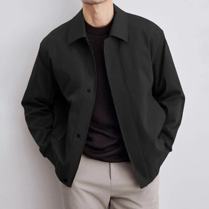 Veste homme – Coupe décontractée – Col classique – Poignets côtelés – Boutonnage devant