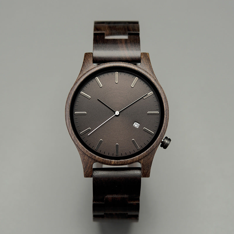 Arthur Montre Quartz En Bois | Élégante Montre Homme