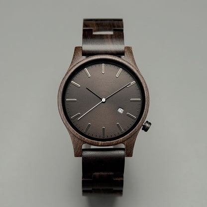 Arthur Montre Quartz En Bois | Élégante Montre Homme