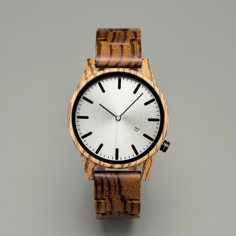 Arthur Montre Quartz En Bois | Élégante Montre Homme