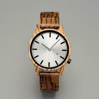 Arthur Montre Quartz En Bois | Élégante Montre Homme