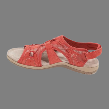 Sandales femme – Bout ouvert – Semelle coussinée – Brides réglables confort