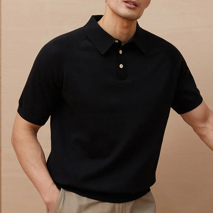 Polo homme – Coton maille légère – Coupe ajustée – Manches courtes élégantes