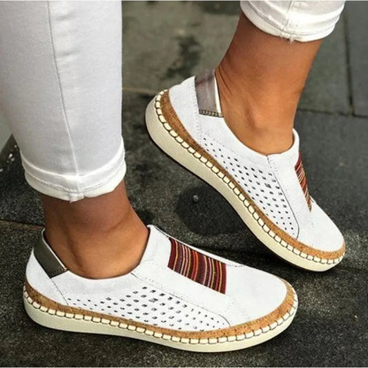 Chaussures femme slip-on – Confort orthopédique – Dessus respirant – Semelle souple