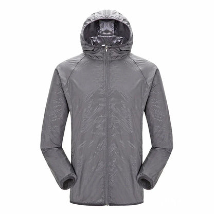 Manteau trench homme – Imperméable – Coupe décontractée – Capuche – Zip frontal