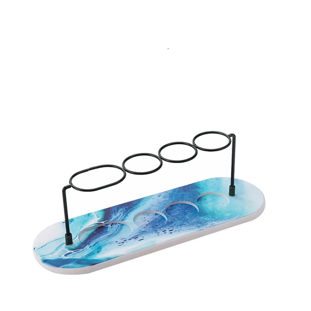 Porte-Brosses à Dents Minimaliste en Marbre et Métal