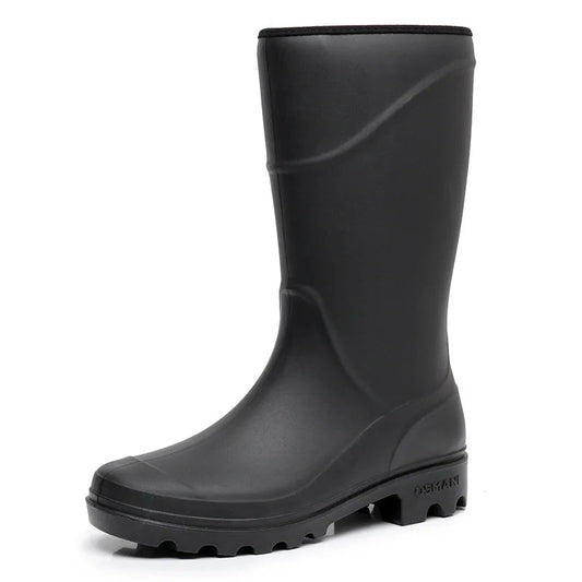 Bottes hautes homme – Caoutchouc imperméable – Semelle crantée – Maintien mollet