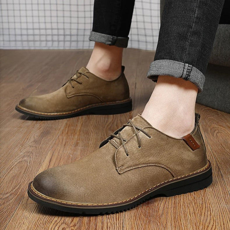 Chaussures Richelieu Homme – Cuir Lisse – Lacets Fermés – Coupe Classique Élégante