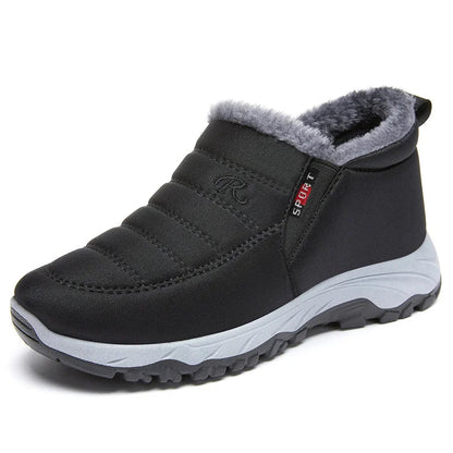 Bottes femme – Matelassées imperméables – Enfilage facile – Doublure en fausse fourrure
