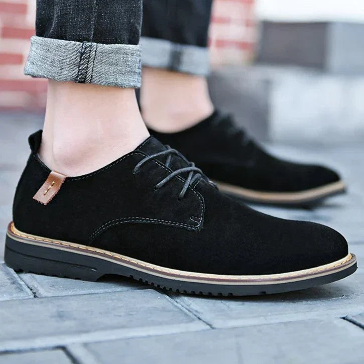 Chaussures Richelieu Homme – Cuir Lisse – Lacets Fermés – Coupe Classique Élégante