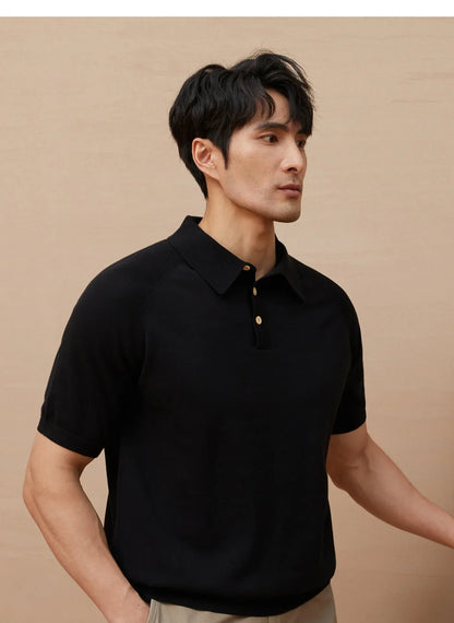 Polo homme – Coton maille légère – Coupe ajustée – Manches courtes élégantes