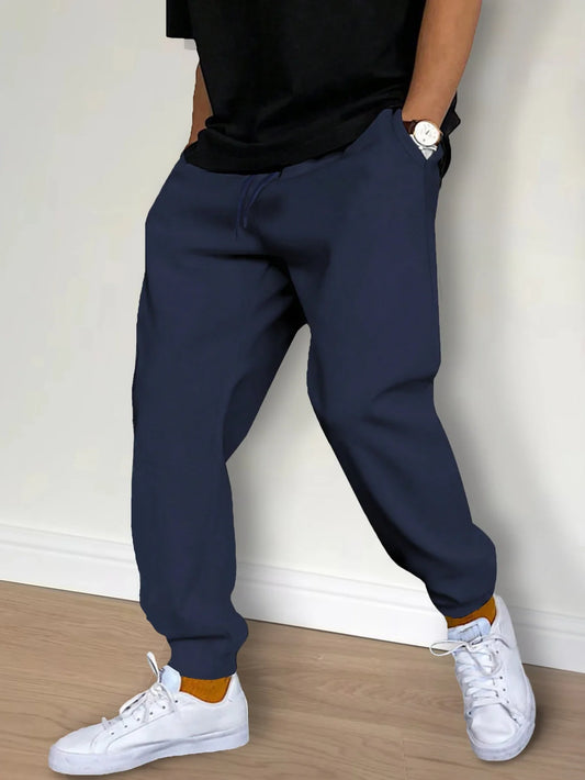 Pantalon de jogging homme – Coupe fuselée – Tissu respirant – Taille élastique