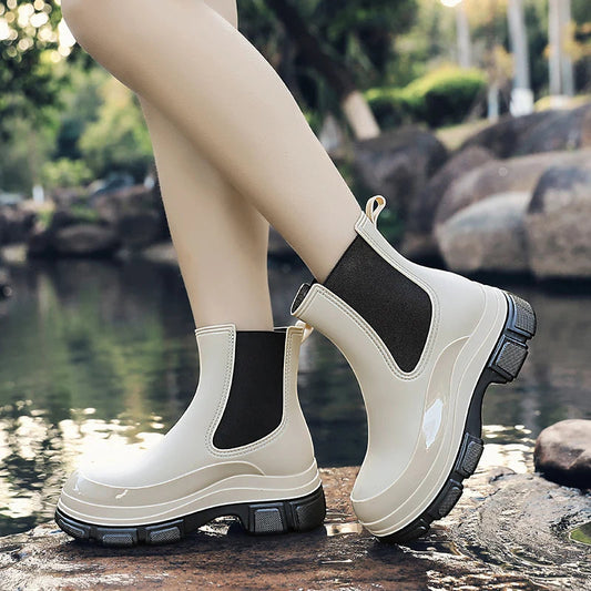 Bottes courtes femme – Imperméables – Enfilage facile – Semelle antidérapante
