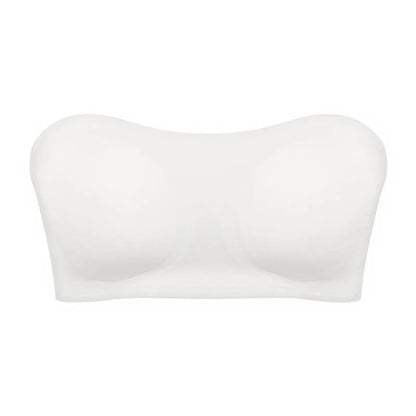 Soutien-gorge femme sans bretelles – Push-up sculptant – Maintien antidérapant – Finition invisible