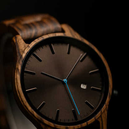 Arthur Montre Quartz En Bois | Élégante Montre Homme
