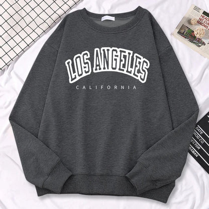Sweatshirt femme oversize – coton – imprimé graphique – col rond – coupe ample
