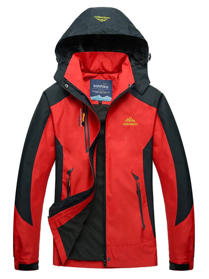 Veste imperméable femme – Coupe décontractée – Capuche réglable – Fermeture zippée