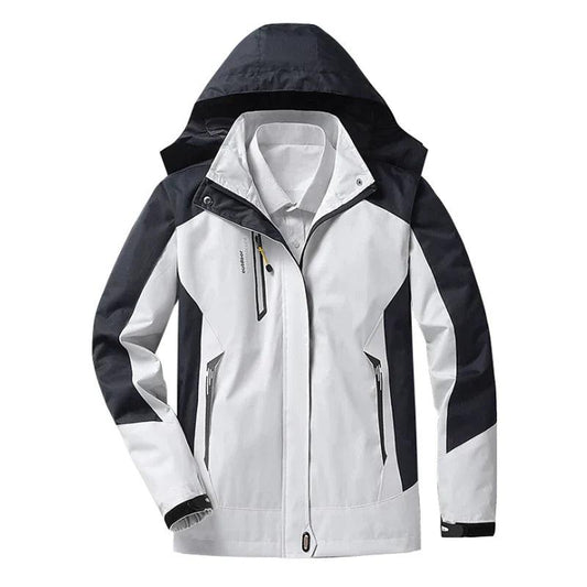 Veste imperméable femme – Coupe décontractée – Capuche réglable – Fermeture zippée