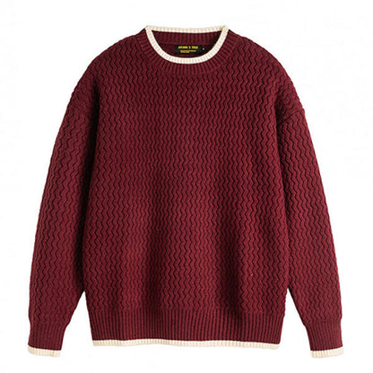 Thomas Pull Brodé | Confortable Pull