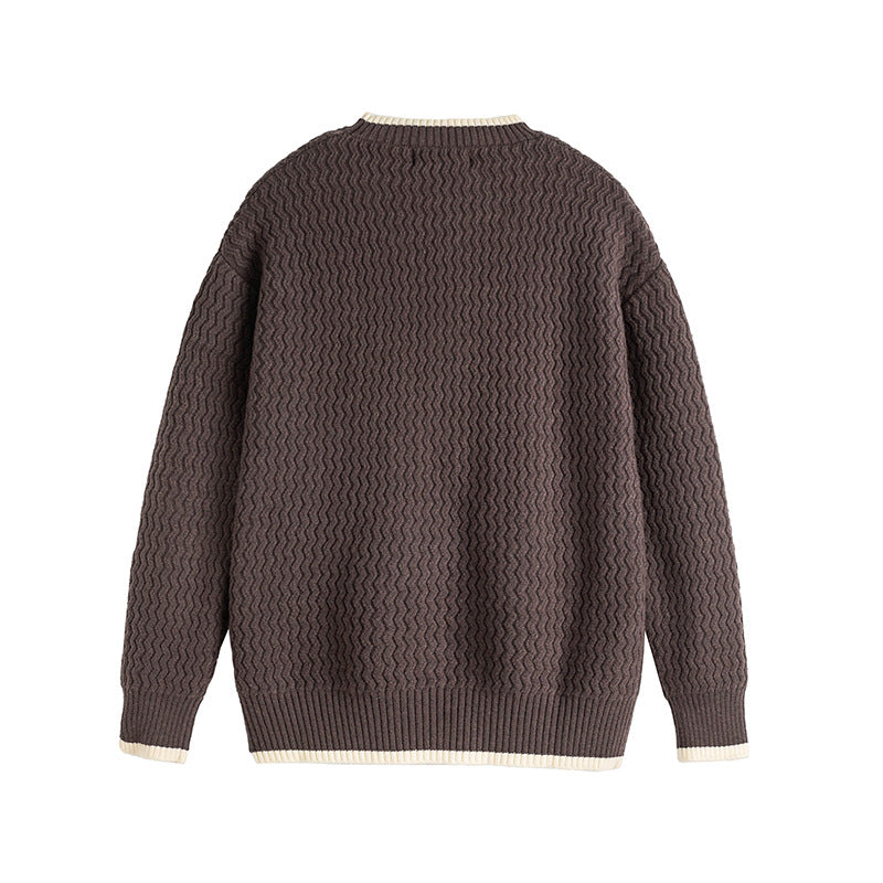 Thomas Pull Brodé | Confortable Pull