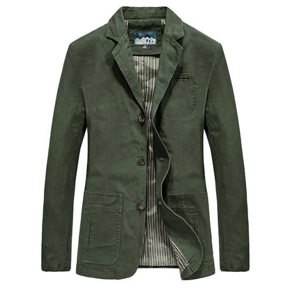 Blazer homme – Coupe ajustée – Tissu respirant – Style casual chic – Poches plaquées