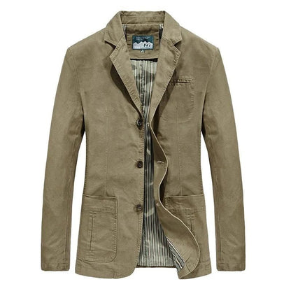 Blazer homme – Coupe ajustée – Tissu respirant – Style casual chic – Poches plaquées
