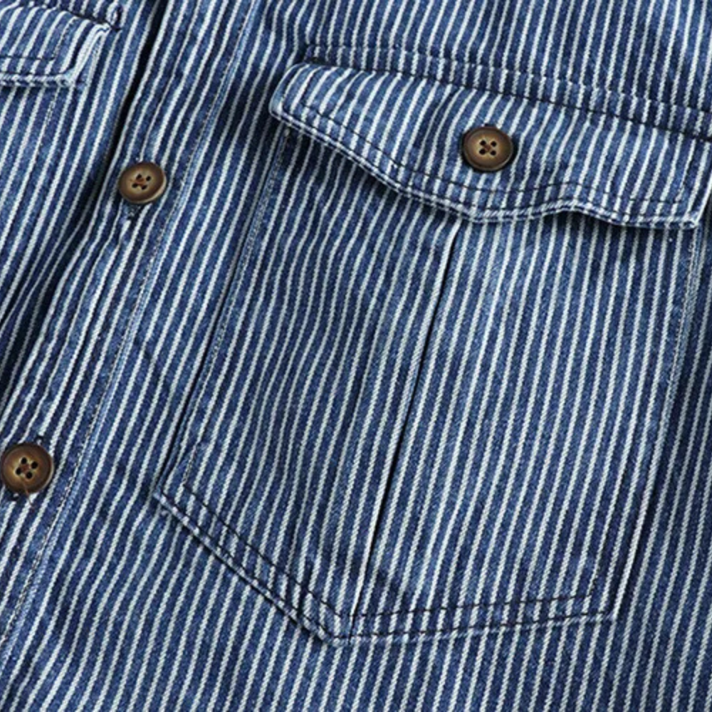 Chemise Homme - Velours Côtelé - Manches Longues - Poches Poitrine - Boutonnée