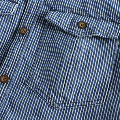 Chemise Homme - Velours Côtelé - Manches Longues - Poches Poitrine - Boutonnée