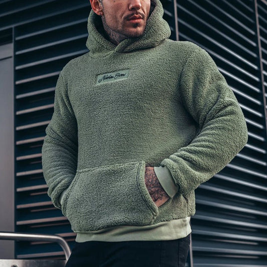 Sweat à capuche homme – Coupe décontractée – Molleton doux – Poche kangourou