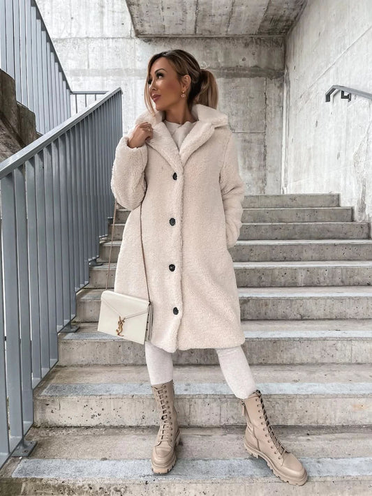 Manteau doux, chaud, élégant pour femmes