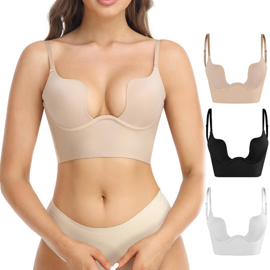 Soutien-gorge femme dos nu – Longline invisible – Bretelles réglables – Maintien armatures