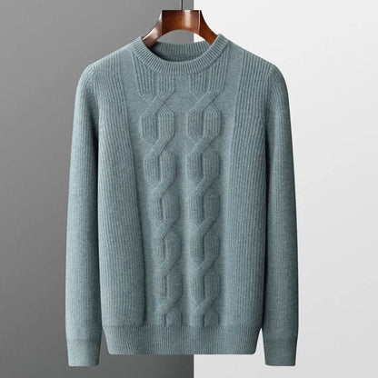 Pull en Tricot Câblé Douillet, Polyvalent et Élégant pour Hommes