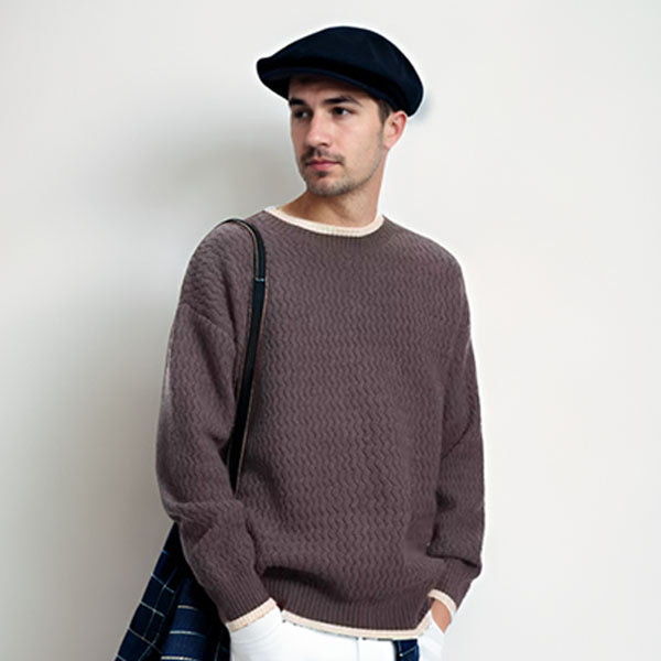Thomas Pull Brodé | Confortable Pull