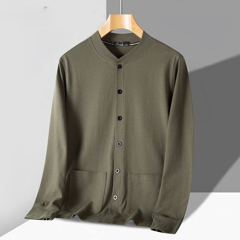 Cardigan homme – Coupe slim – Maille douce – Boutonnage frontal – Finitions côtelées