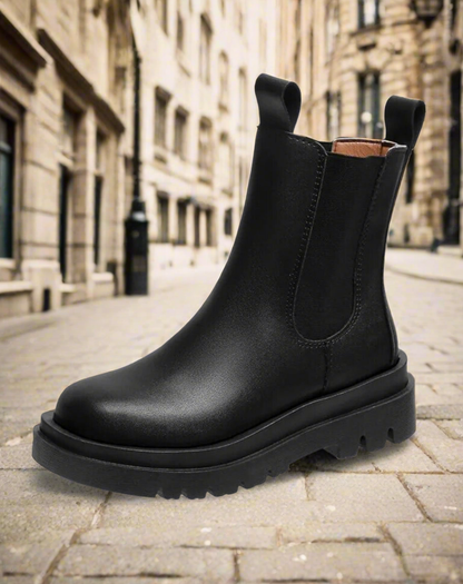 Bottes Chelsea Femme - Semelle Épaisse Antidérapante - Facile à Enfiler - Style Élégant
