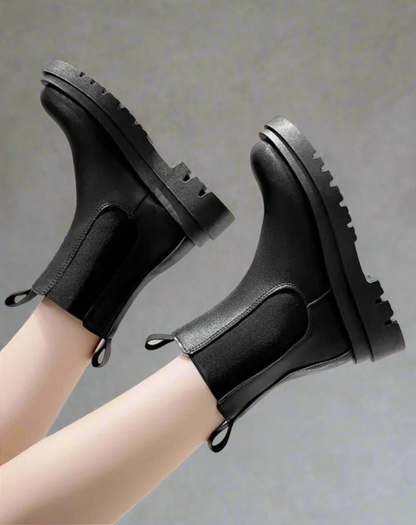 Bottes Chelsea Femme - Semelle Épaisse Antidérapante - Facile à Enfiler - Style Élégant