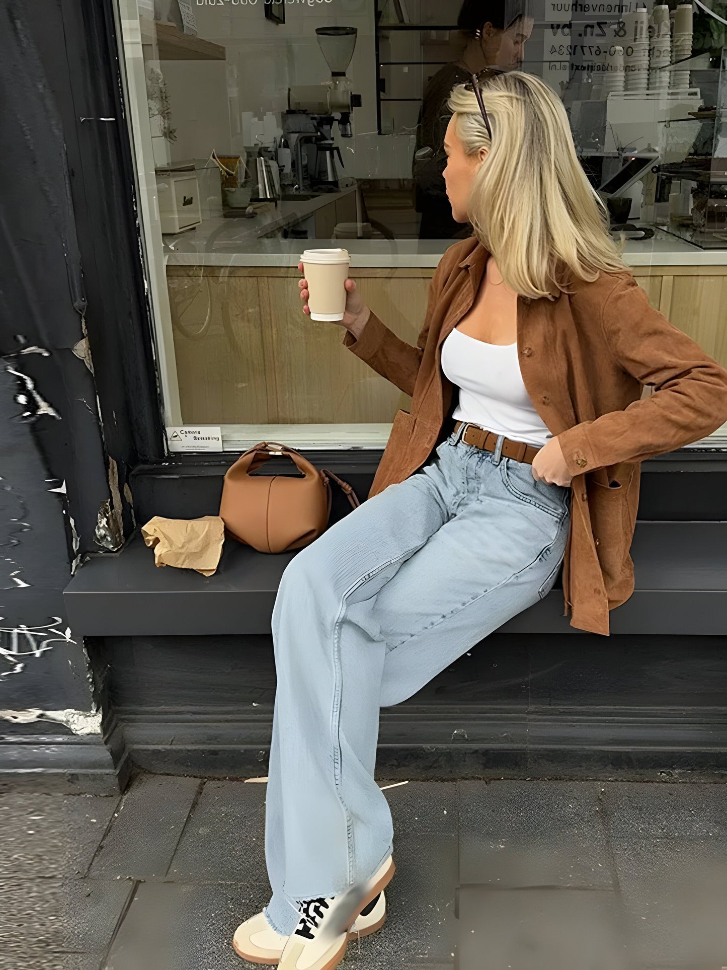 Veste oversize femme – Tissu luxueux – Coupe ample – Épaules tombantes – Boutons devant