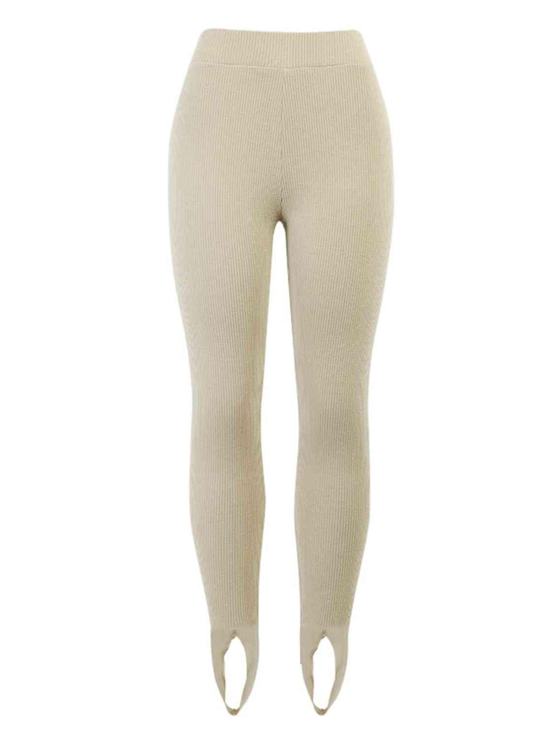 Legging taille mi-haute côtelé Clara - Confortable et extensible pour femme