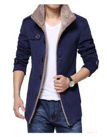 Manteau d'hiver chaud, long et coupe-vent pour homme