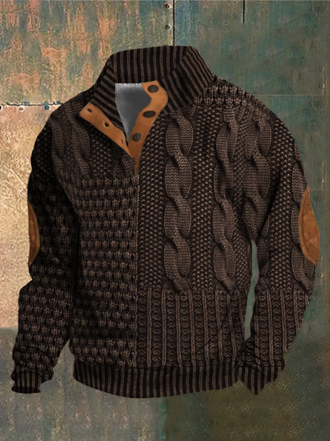 Cozy Cable Knit Jacket, Élégante, Confortable et Polyvalente pour Hommes