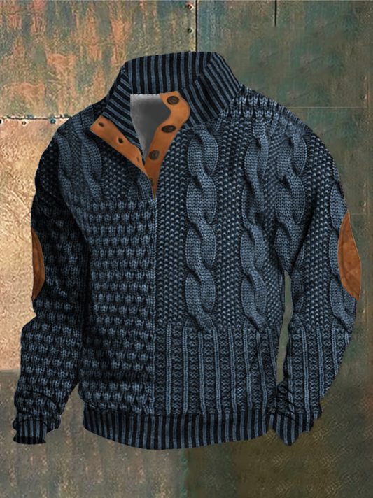 Cozy Cable Knit Jacket, Élégante, Confortable et Polyvalente pour Hommes