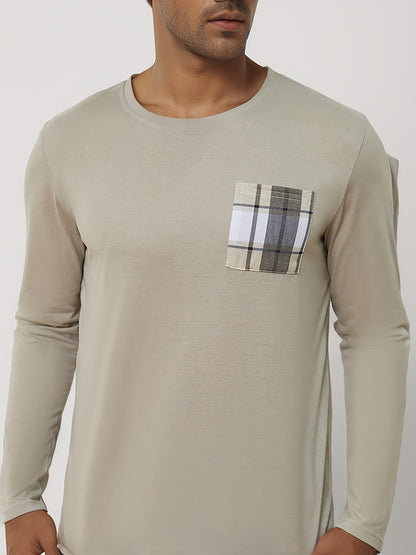 Homme Ensemble Deux Pièces - Maille Douce - Coupe Décontractée - Col Rond