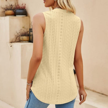 Milwa - Chemisier design élégant avec décolleté en V