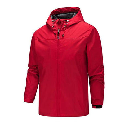 Veste imperméable homme – Coupe régulière – Capuche ajustable – Poignets réglables