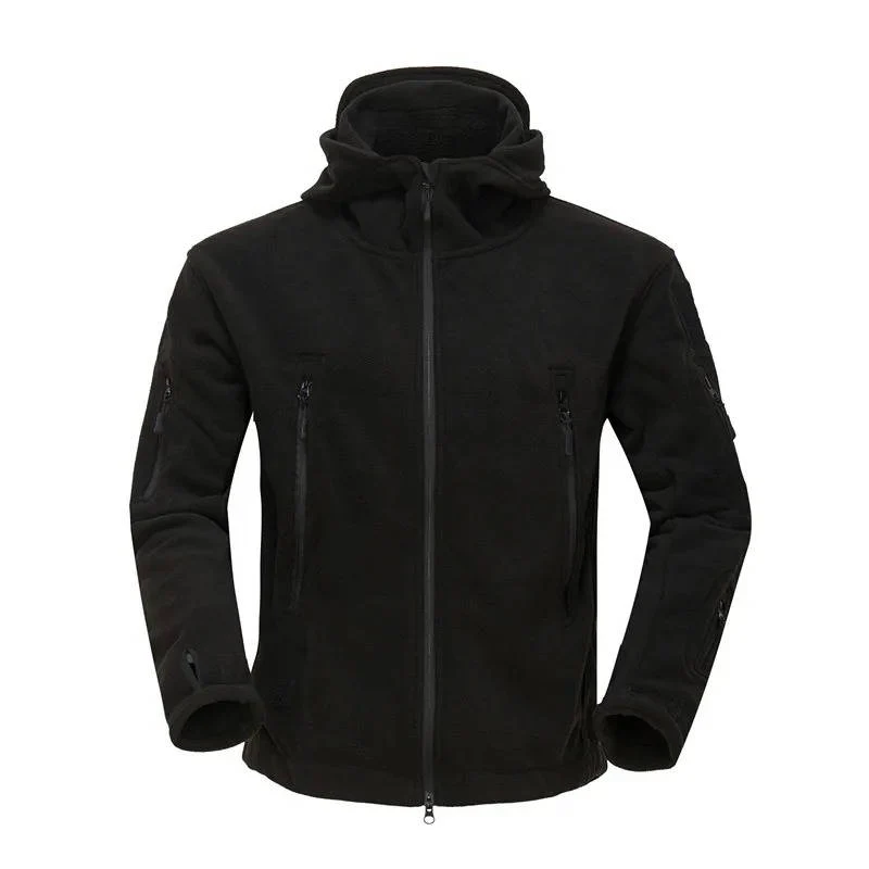 Veste polaire homme – Coupe régulière – Capuche – Zip intégral – Poches zippées